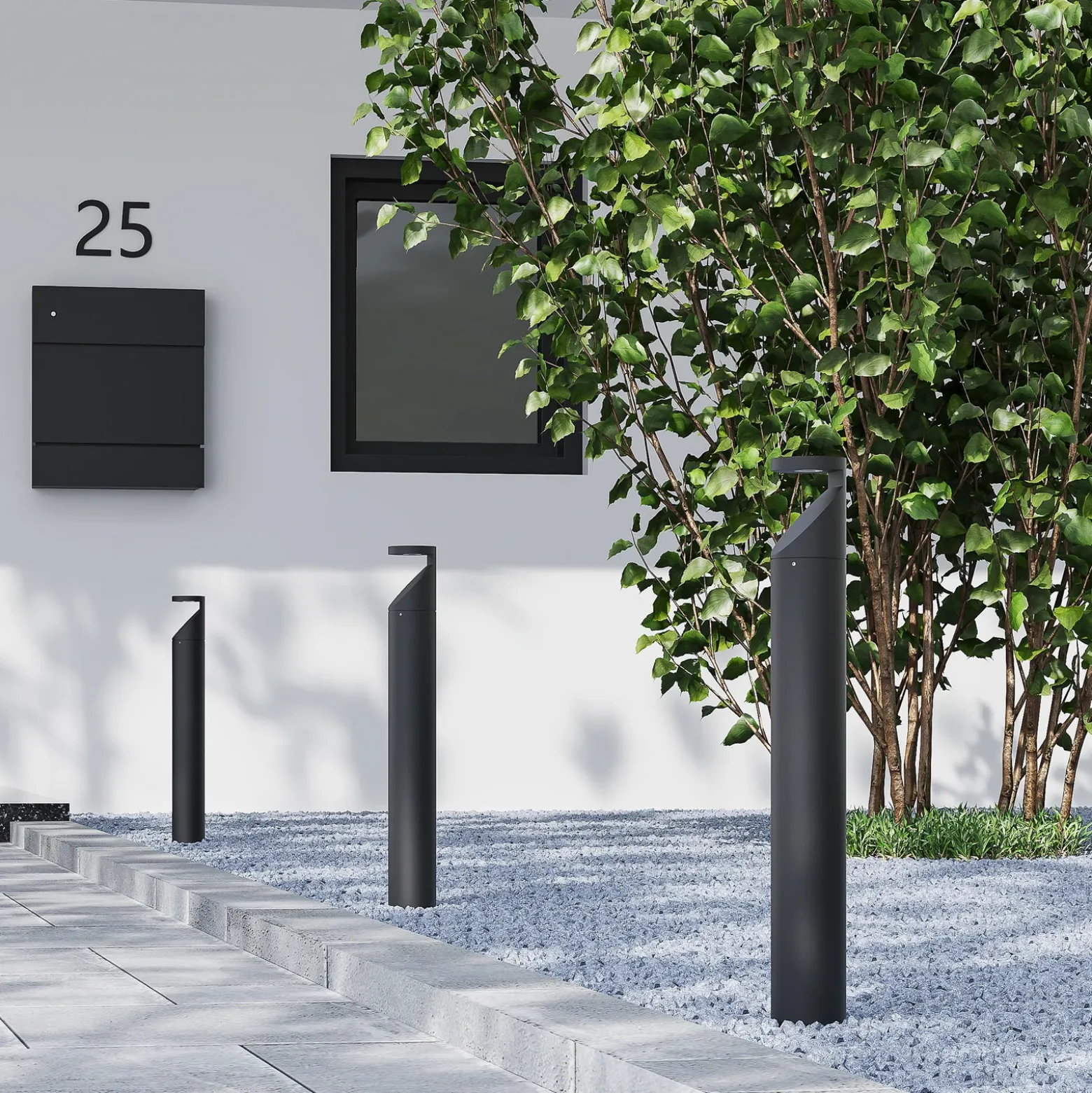 Booper Bolardo luminoso LED antracita mate