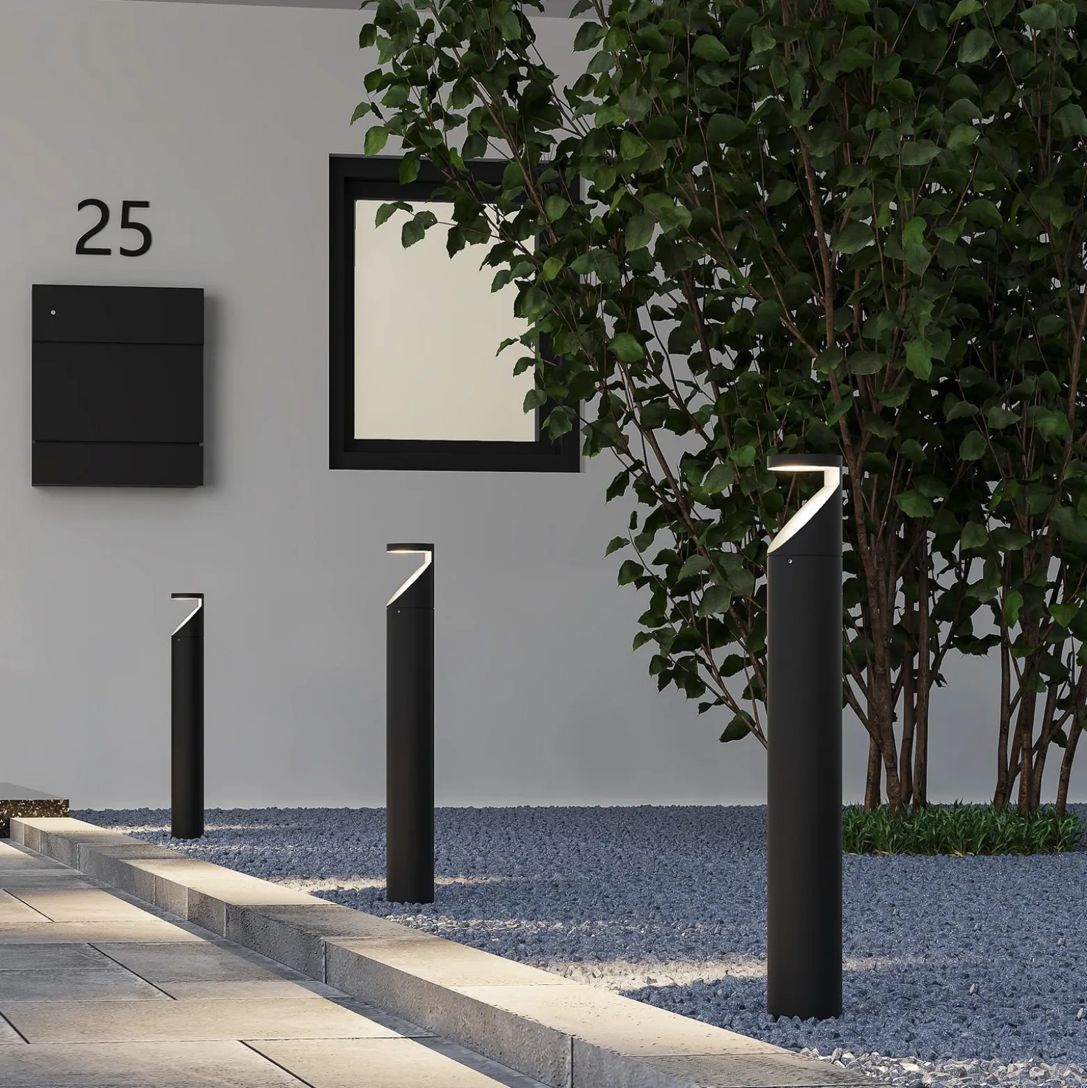 Booper Bolardo luminoso LED antracita mate