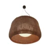 Bover Lámpara colgante exterior LED Fora 90, marrón grafito/marrón