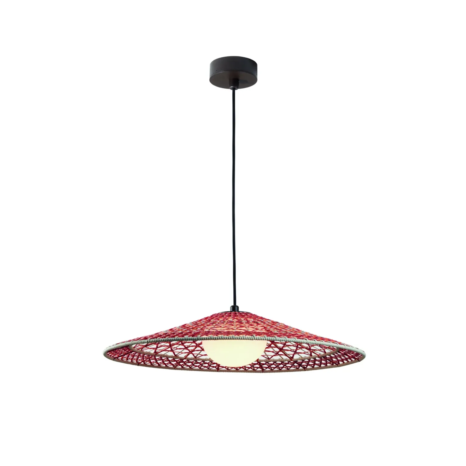 Bover Lámpara colgante exterior Nans Balis S/55, marrón/rojo