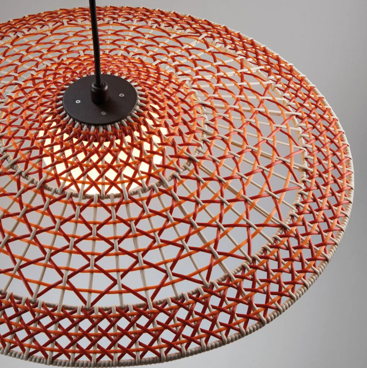 Bover Lámpara colgante exterior Nans Balis S/55, marrón/rojo