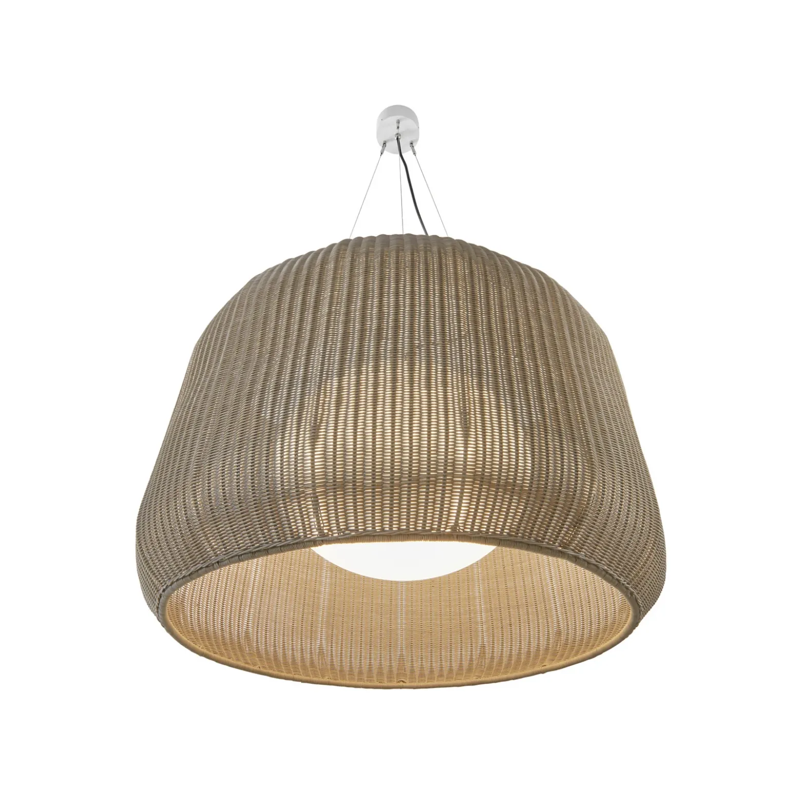 Bover lámpara colgante exterior LED Fora 90, blanco natural/beige