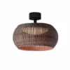 Bover Lámpara de techo para exterior Perris, marrón/marrón, Ø 47 cm