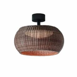 Bover Lámpara de techo para exterior Perris, marrón/marrón, Ø 47 cm