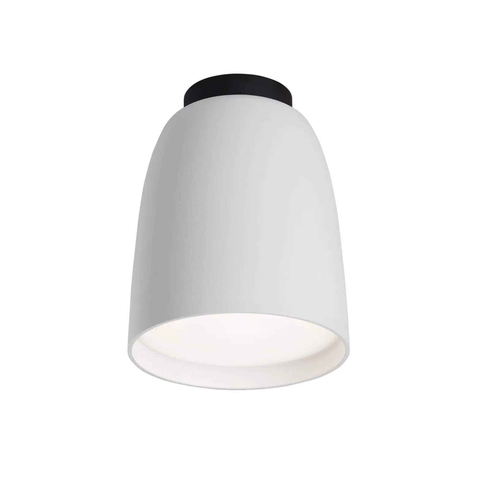 Bover lámpara de techo para exterior Nut, blanco, aluminio/acero, Ø 10 cm