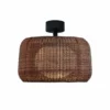 Bover Lámpara LED de techo Fora, grafito marrón/marrón, Ø 50 cm