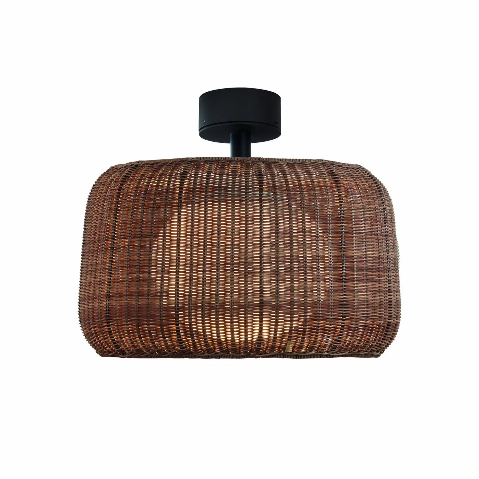 Bover Lámpara LED de techo Fora, grafito marrón/marrón, Ø 50 cm