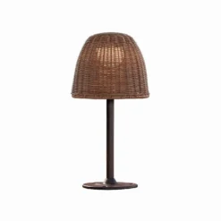 Bover lámpara sobremuro LED Atticus, altura 40 cm, marrón grafito/marrón