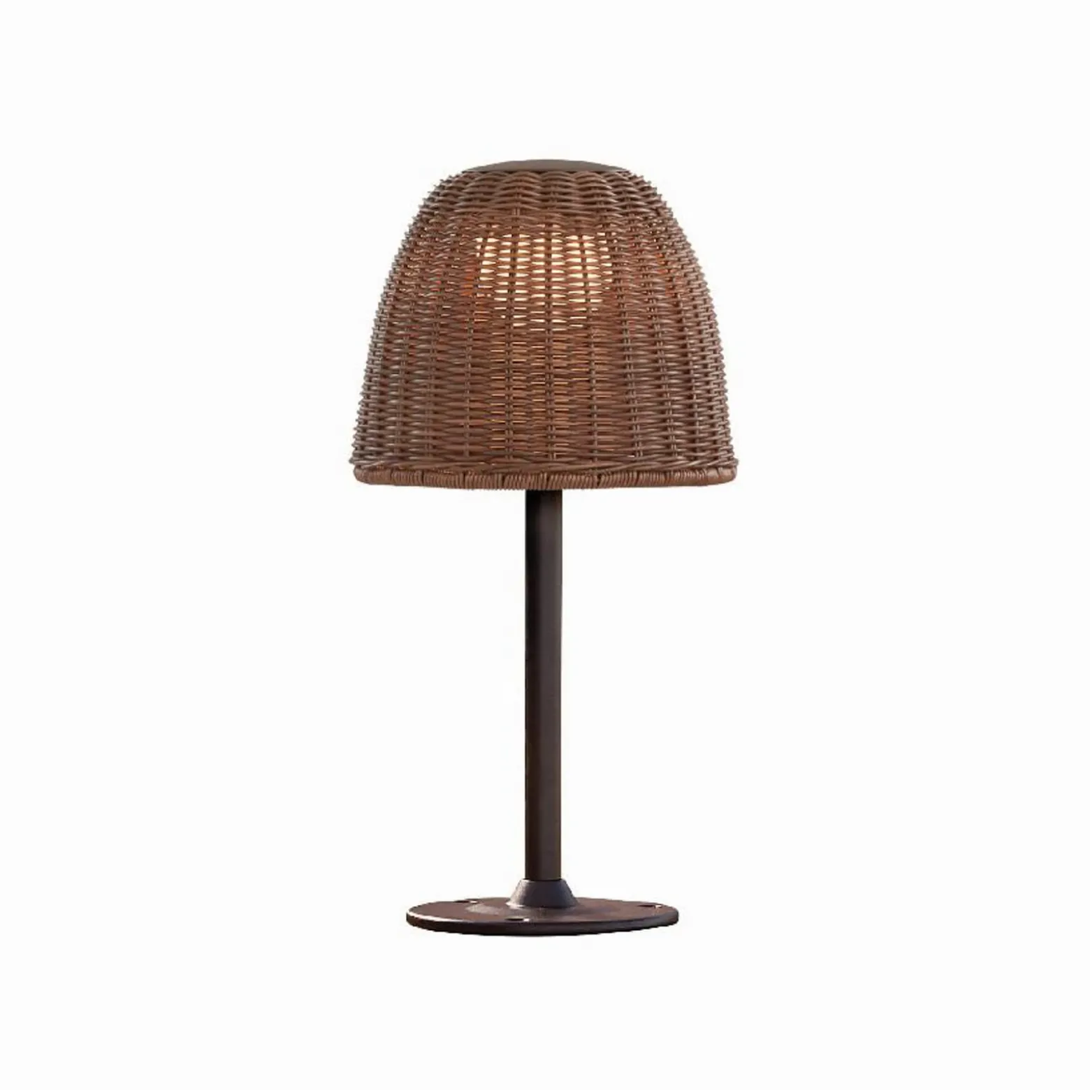 Bover lámpara sobremuro LED Atticus, altura 40 cm, marrón grafito/marrón