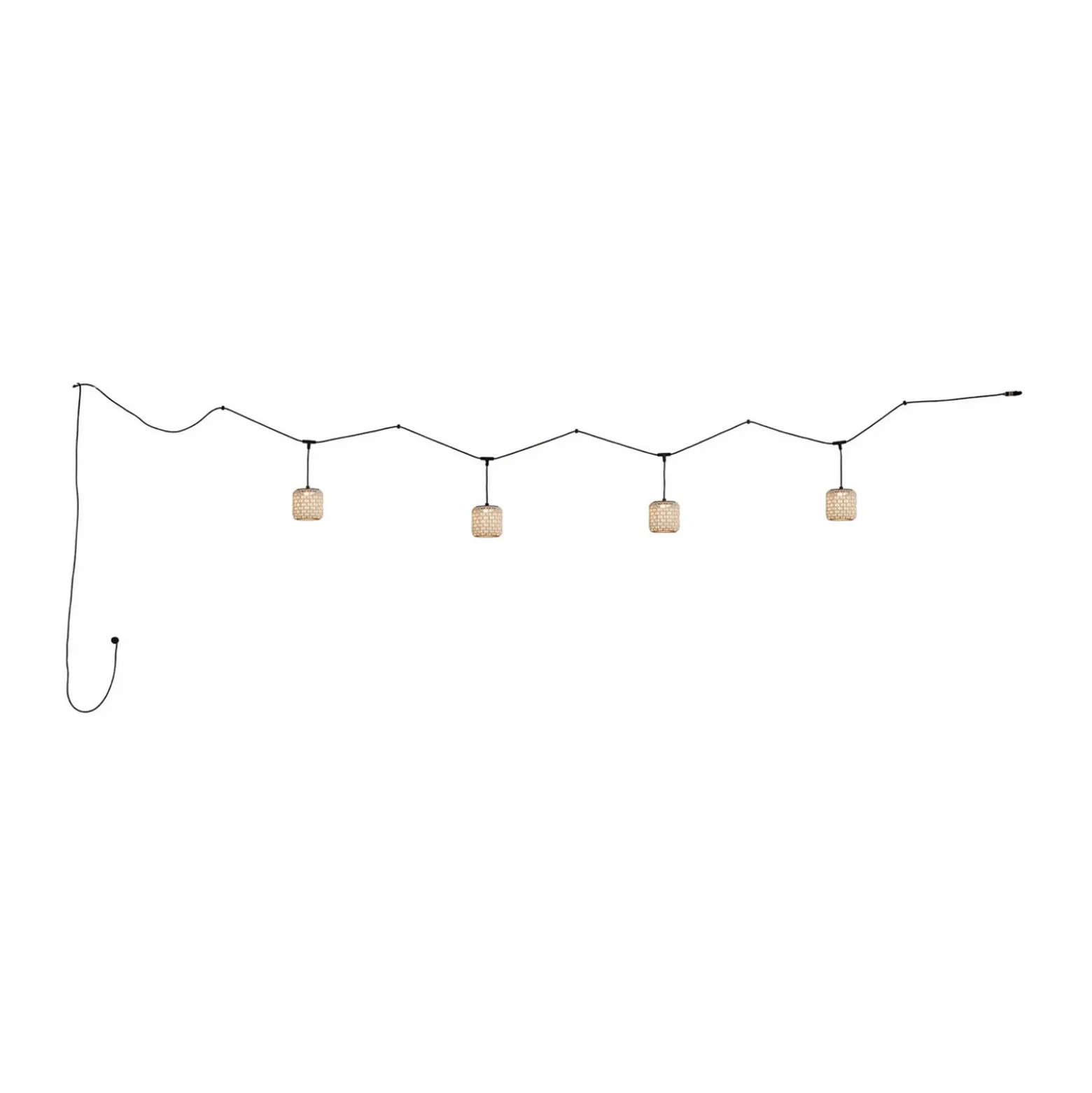 Bover Nans S/16/4L colgante exterior LED, beige