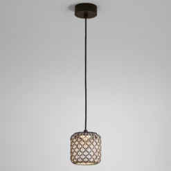 Bover Nans S/16 Lámpara colgante exterior LED, marrón