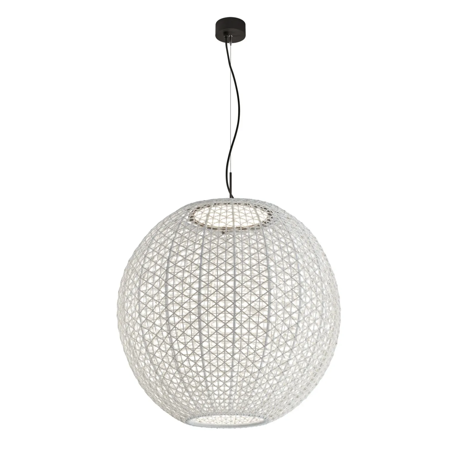 Bover Nans Sphere S/80 lámpara colgante exterior LED beige