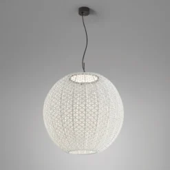 Bover Nans Sphere S/80 lámpara colgante exterior LED beige