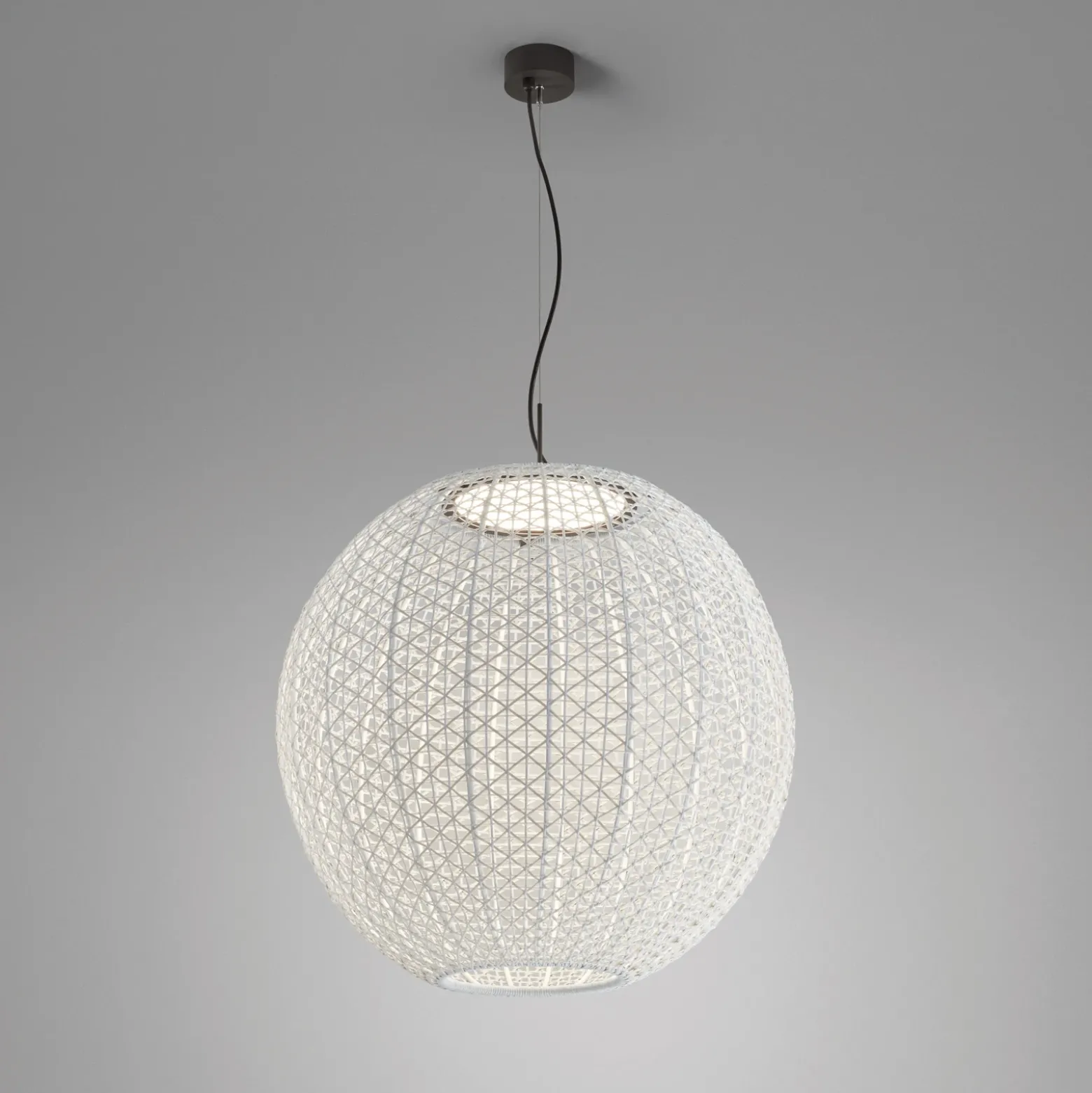 Bover Nans Sphere S/80 lámpara colgante exterior LED beige