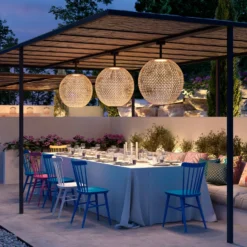 Bover Nans Sphere S/80 Lámpara colgante exterior LED marrón