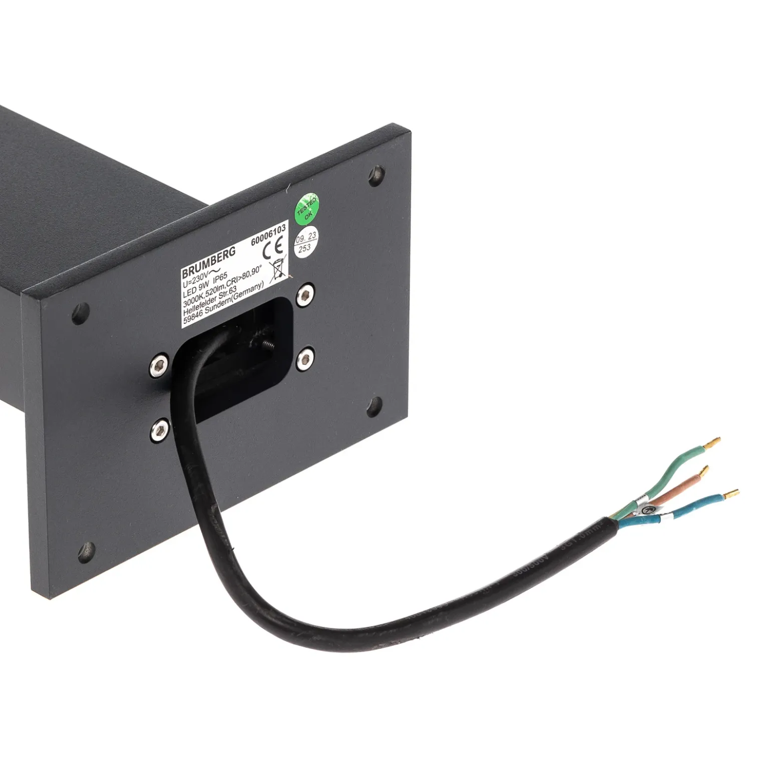 BRUMBERG Bolardo luminoso LED, altura 60 cm