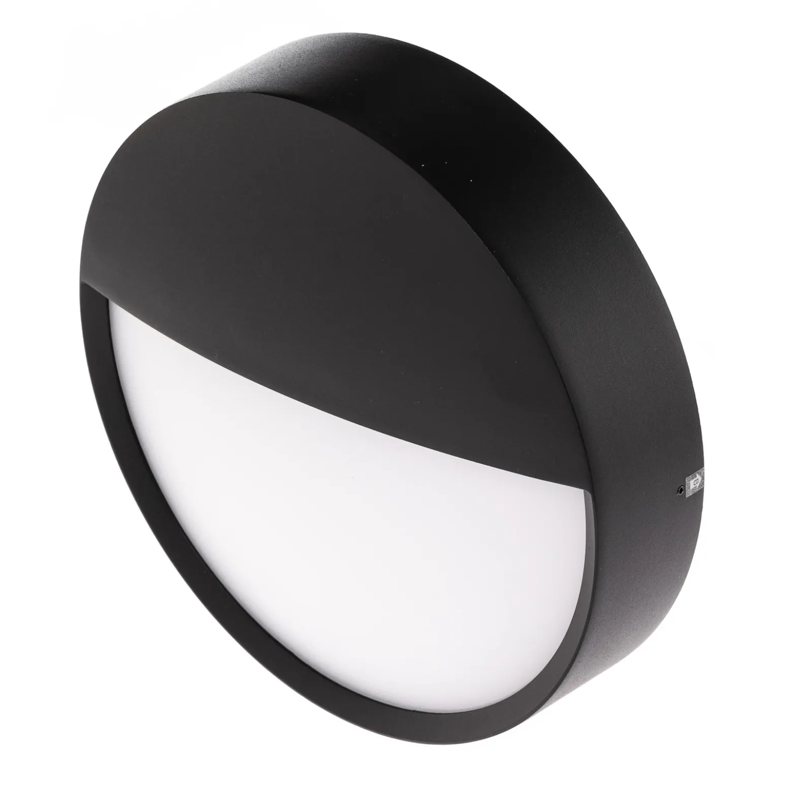 BRUMBERG Eye aplique LED de exterior, mitad, negro