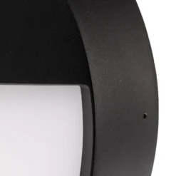 BRUMBERG Eye aplique LED de exterior, mitad, negro