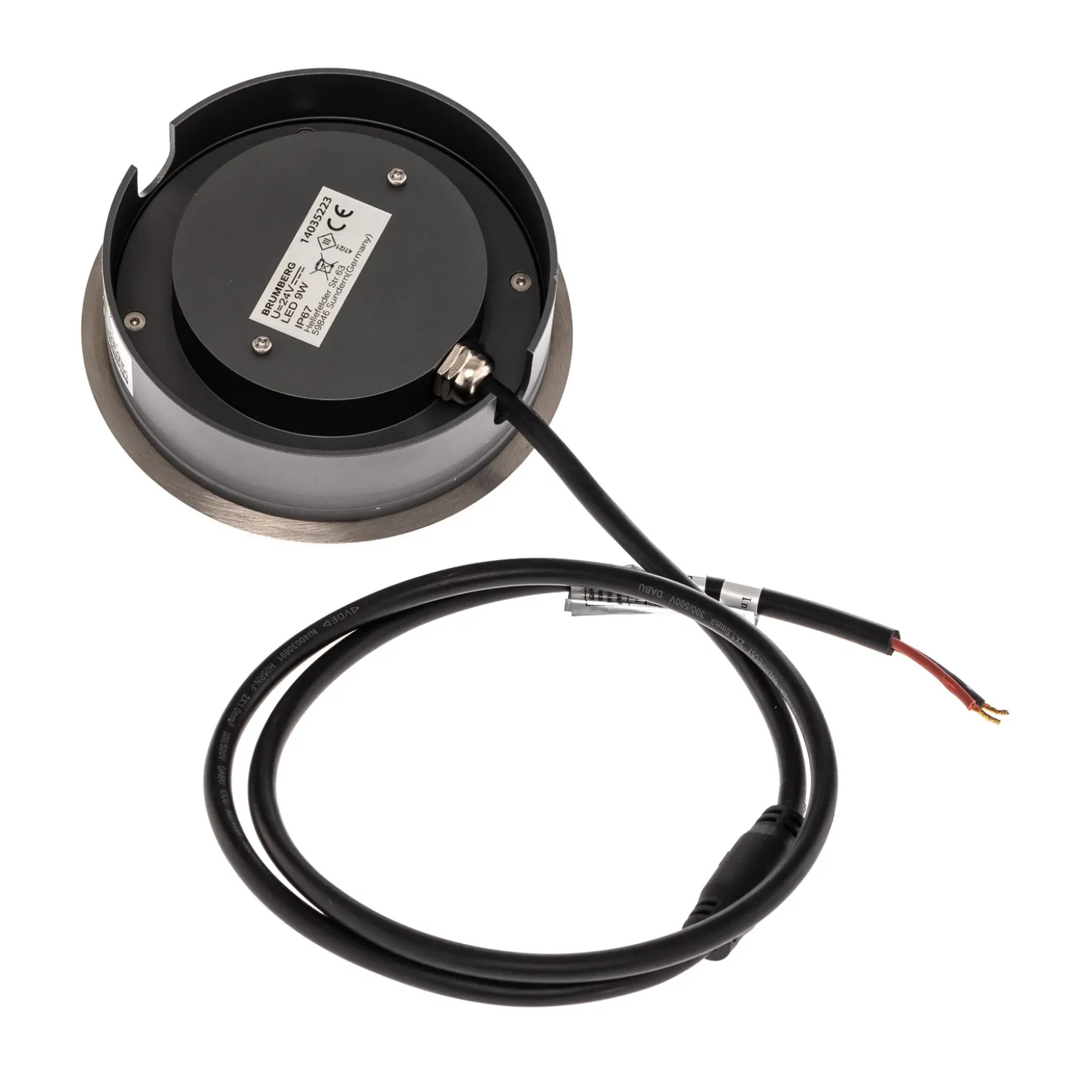 BRUMBERG Hybride Lámpara de suelo empotrable Flat LED, 13cm
