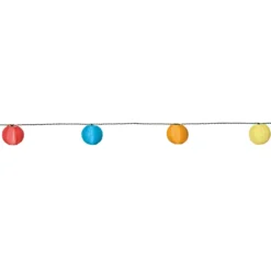 Cadena de lámparas LED de colores con 10 faroles