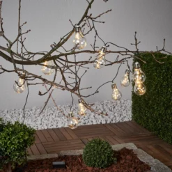 Cadena de luces LED Glow, transparente, blanco cálido, 190 cm de longitud