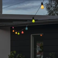 Cadena de luces LED para fiestas, en tonos pastel, con atenuador incluido, IP44