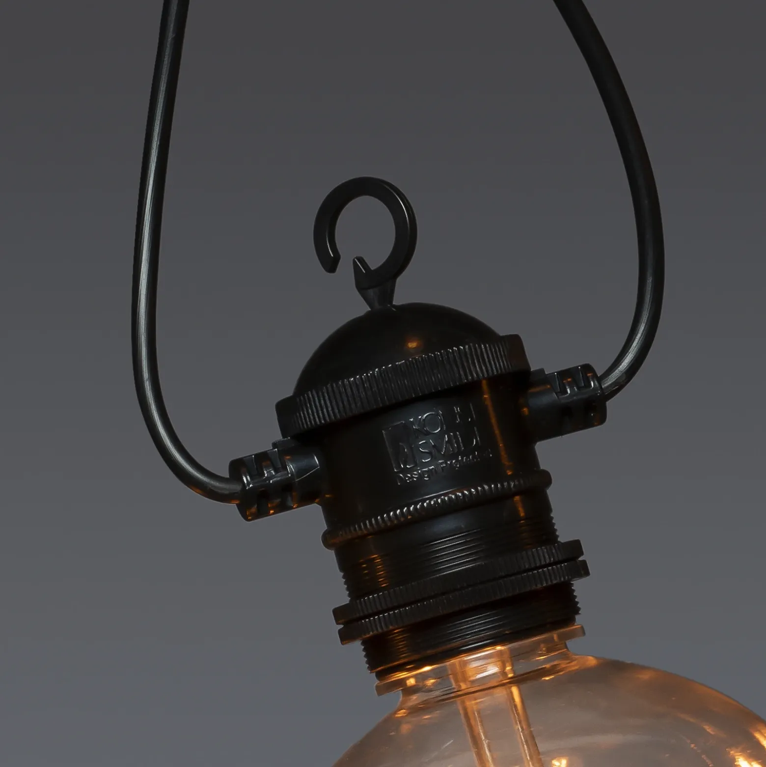 Cadena de luces LED solar para fiestas, 7 W, color ámbar, IP44, 1800 K