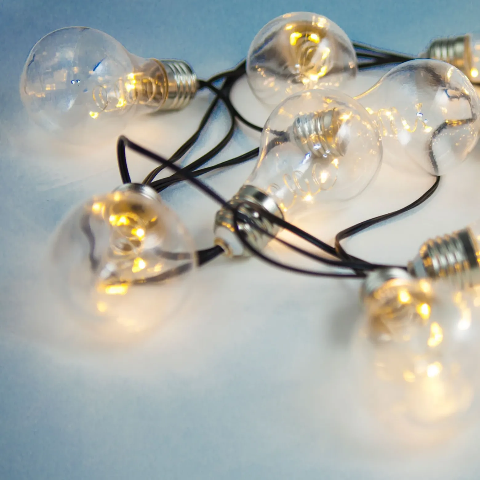 Cadena de luces LED solar 33708-10 plata metálico