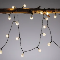 Cadena de luces LED solar Soala de Paulmann, IP44, negra, 30 luces