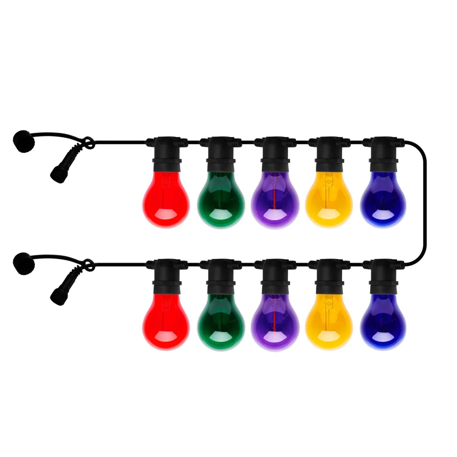 Cadena de luces LED Tobias, extensión, multicolor, 10 luces, 4,5 m