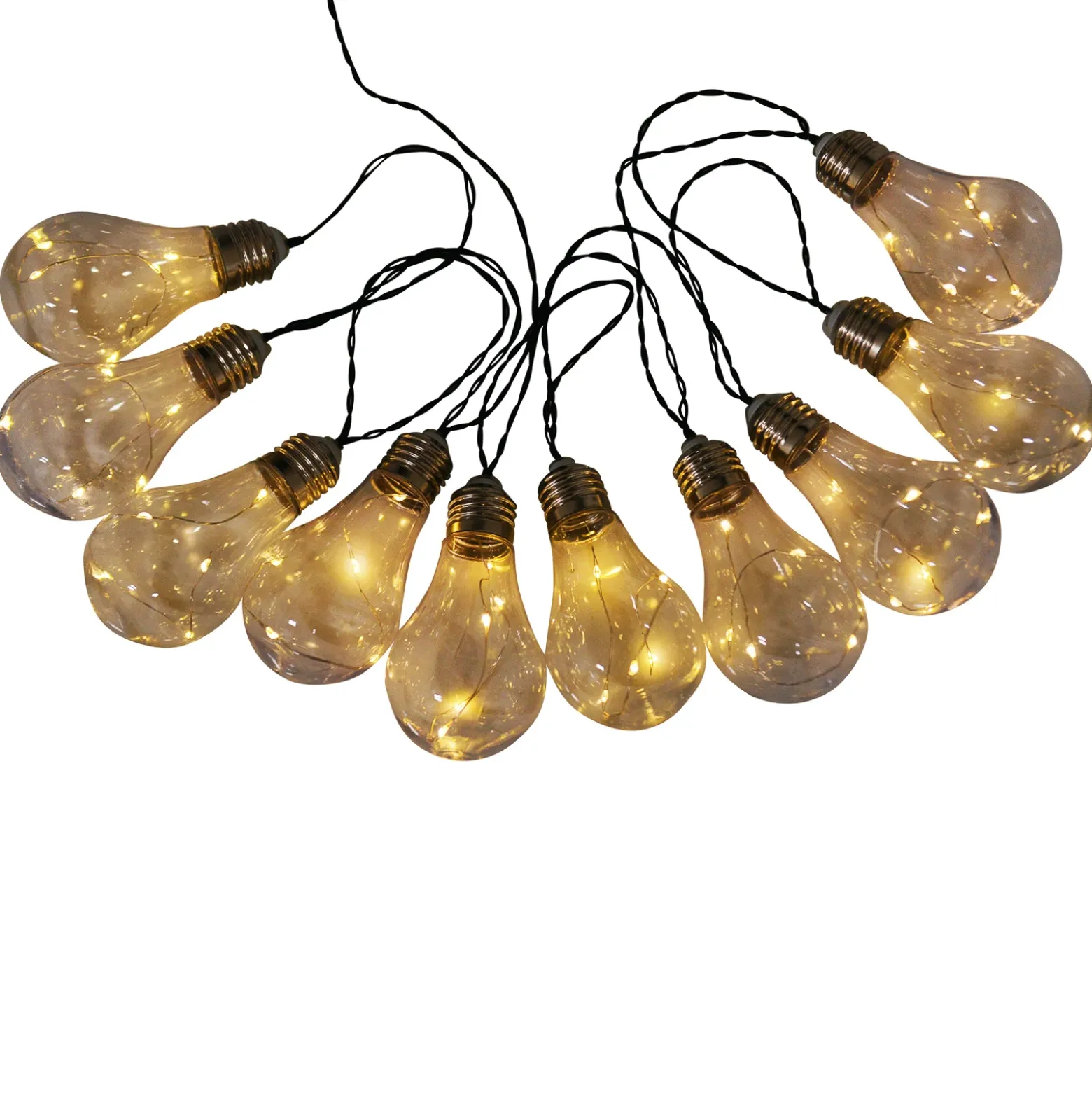 Cadena de luces solar LED, bombilla, 10 luces