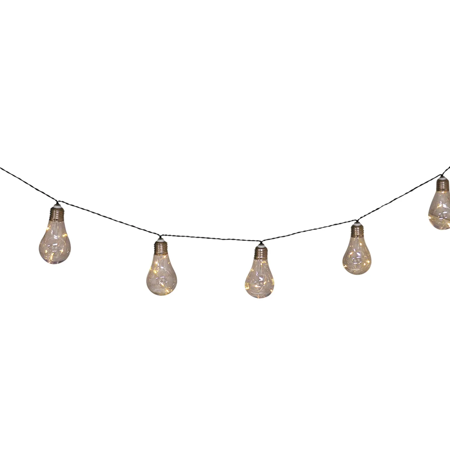 Cadena de luces solar LED, bombilla, 10 luces