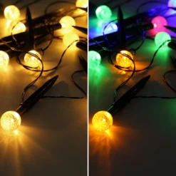 Cadena de luces 36352-20 solar RGBW IP44, 20 luces