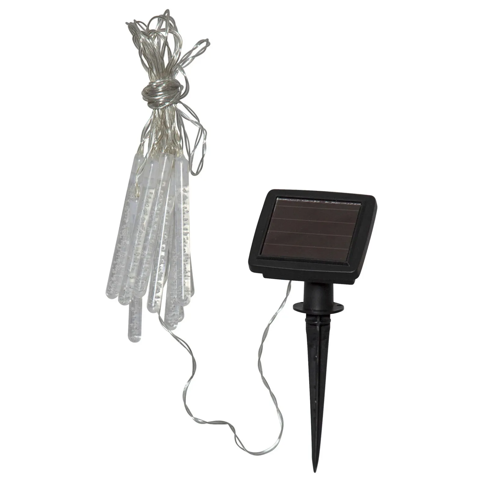 Cadena LED solar Bubbly 10 luces blanco cálido