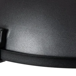 Calefactor colgante Lucande Ormio, negro, Ø 43 cm, IP44