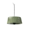 Calentador colgante Lucande Pyravo, verde, aluminio, Ø 60 cm