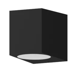 Calex aplique de exterior GU10, downlight, altura 8 cm, negro