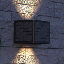Calex Aplique LED para exterior Caserta, arriba/abajo, negro