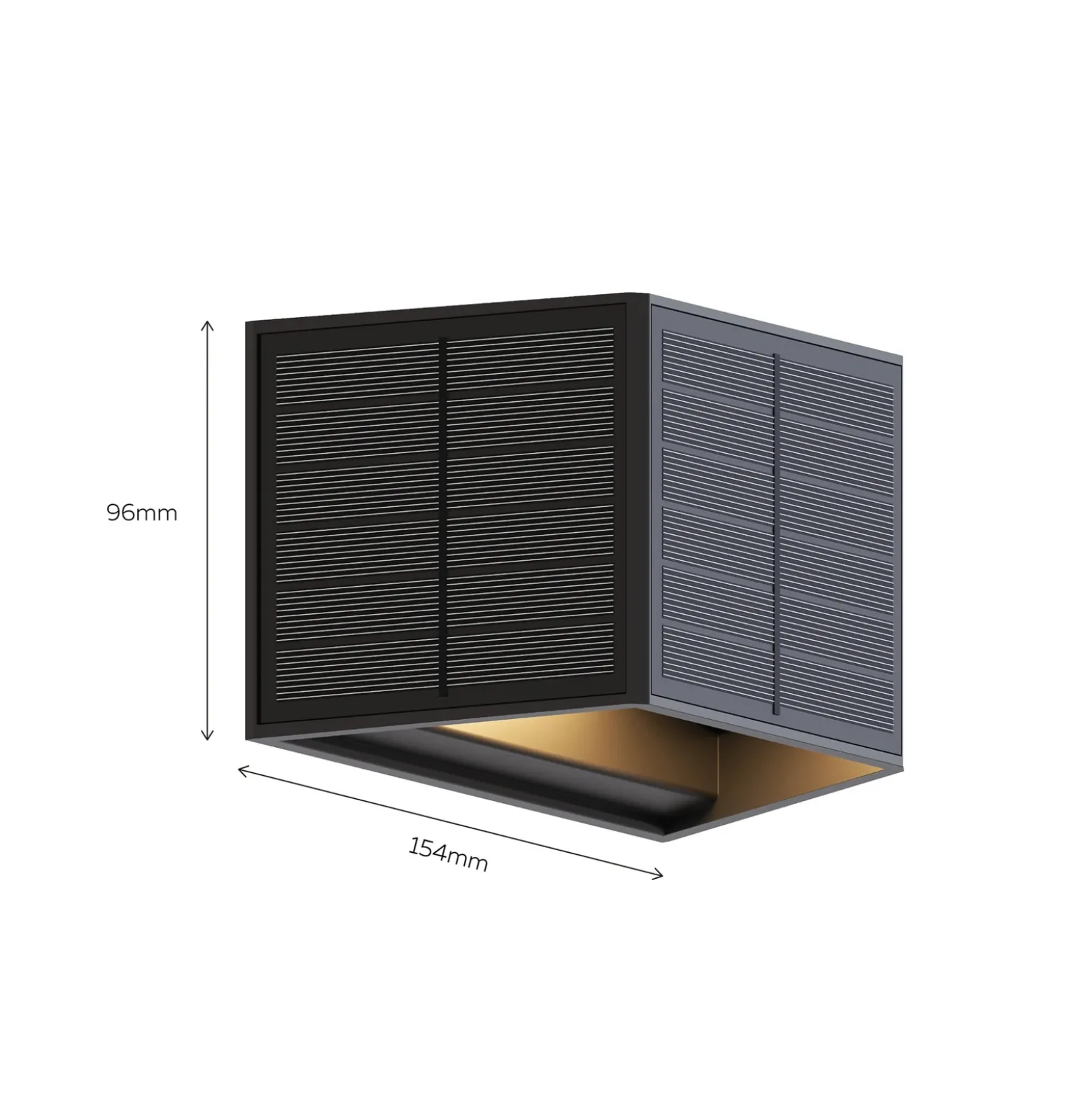 Calex Aplique LED para exterior Caserta, arriba/abajo, negro
