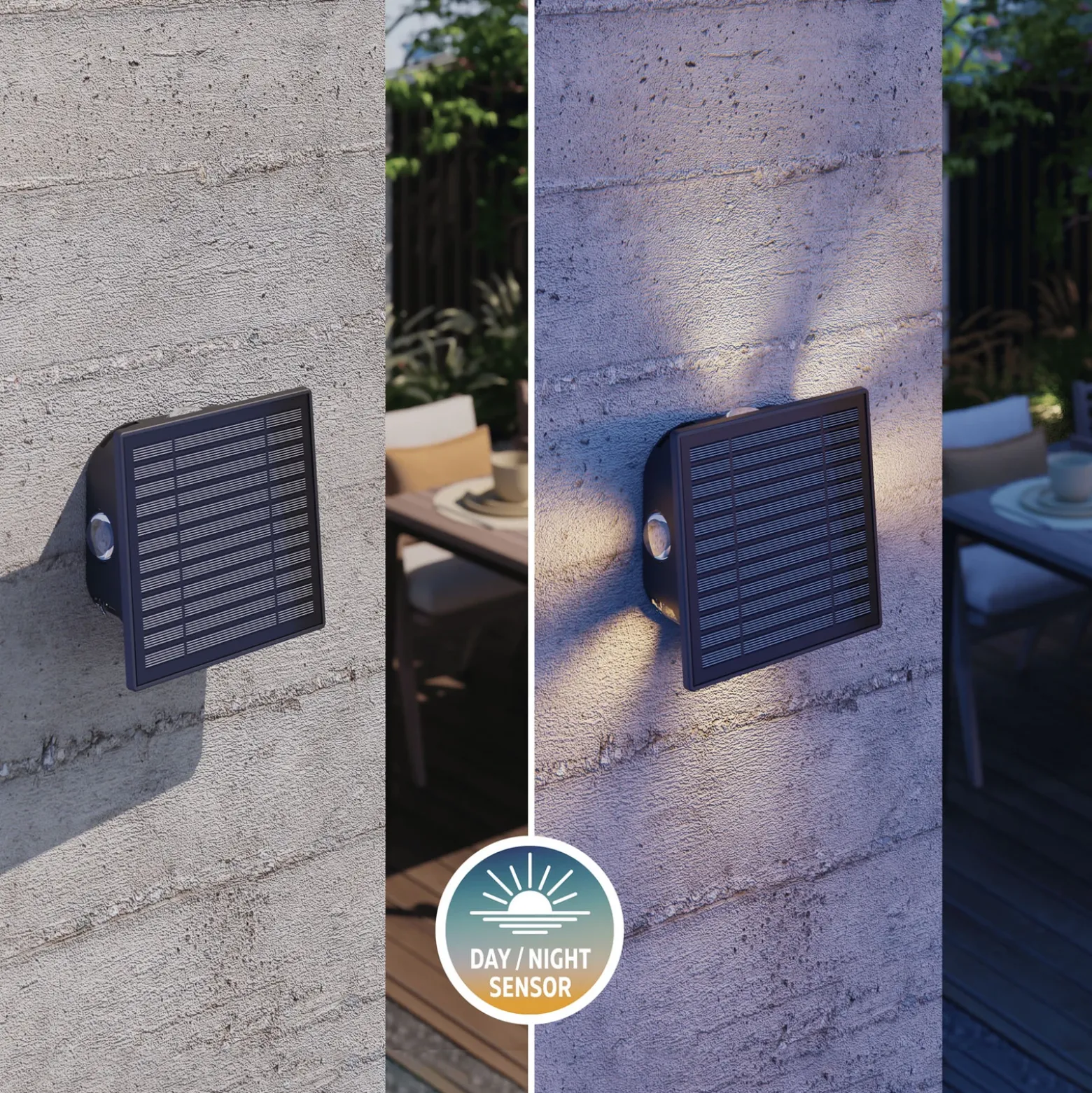 Calex Aplique LED para exterior Altamura, indirecto, negro