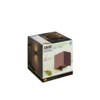 Calex Aplique LED para exterior Cube, arriba/abajo, altura 10 cm, marrón óxido