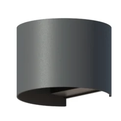 Calex aplique LED para exterior ovalado, arriba/abajo, altura 10 cm, antracita