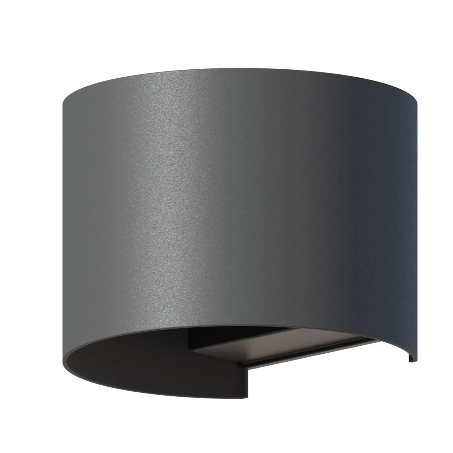 Calex aplique LED para exterior ovalado, arriba/abajo, altura 10 cm, antracita