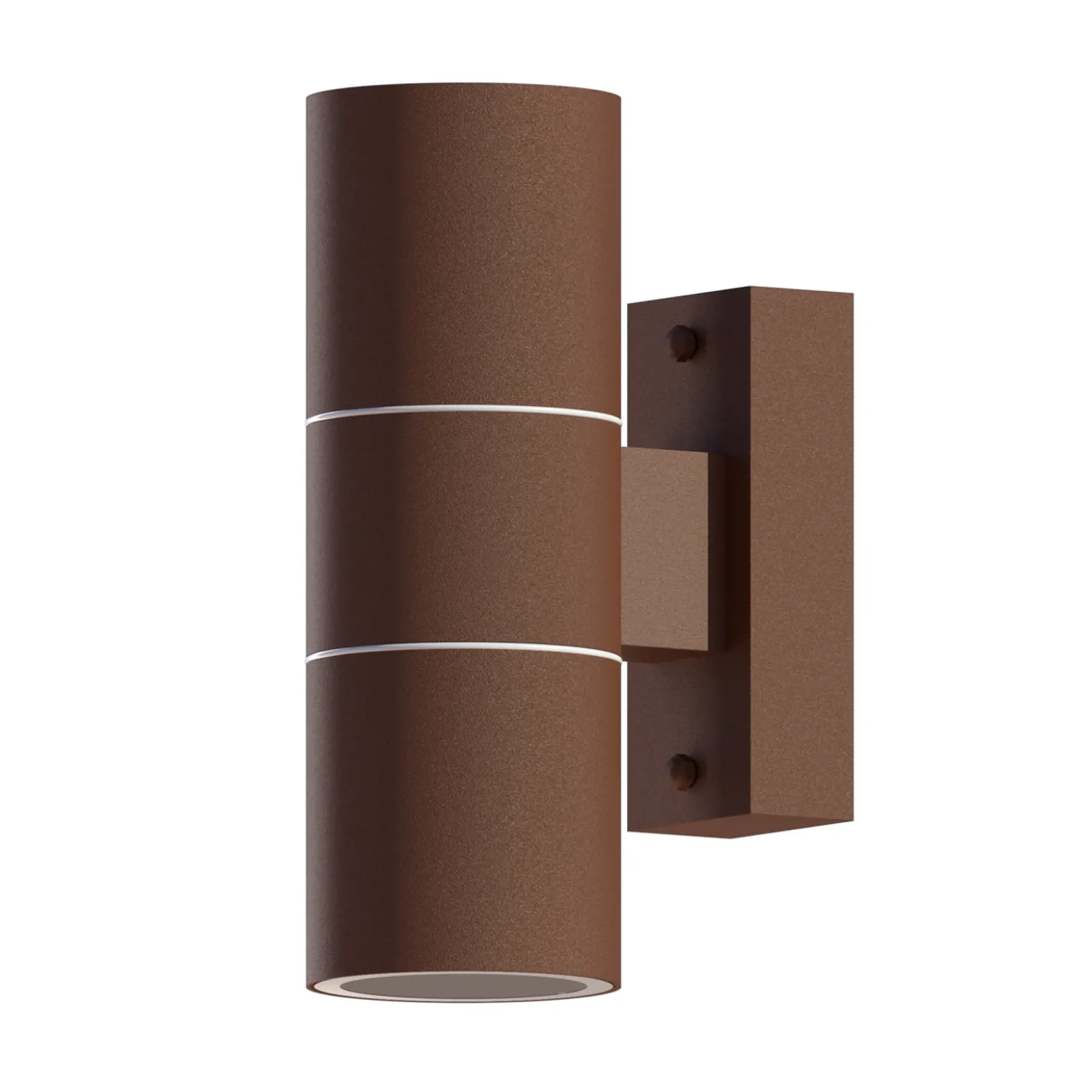Calex aplique para exterior GU10 acero inoxidable up/down 17 cm, marrón óxido