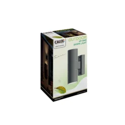 Calex aplique para exterior GU10 acero inoxidable up/down 17 cm, antracita