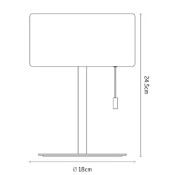 Calex lámpara de mesa LED recargable, IP44, interruptor de tracción