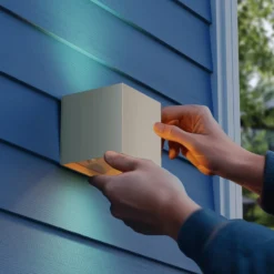 Calex Volterra, aplique LED para exterior con sensor y batería, arena, IP44