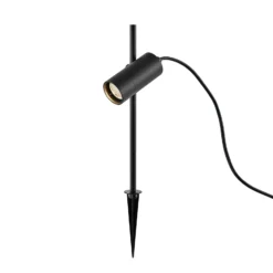 Chopa lámpara con pica LED, foco regulable en altura