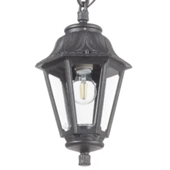 Colgante LED Sichem Anna 6W 2.700K negro/claro