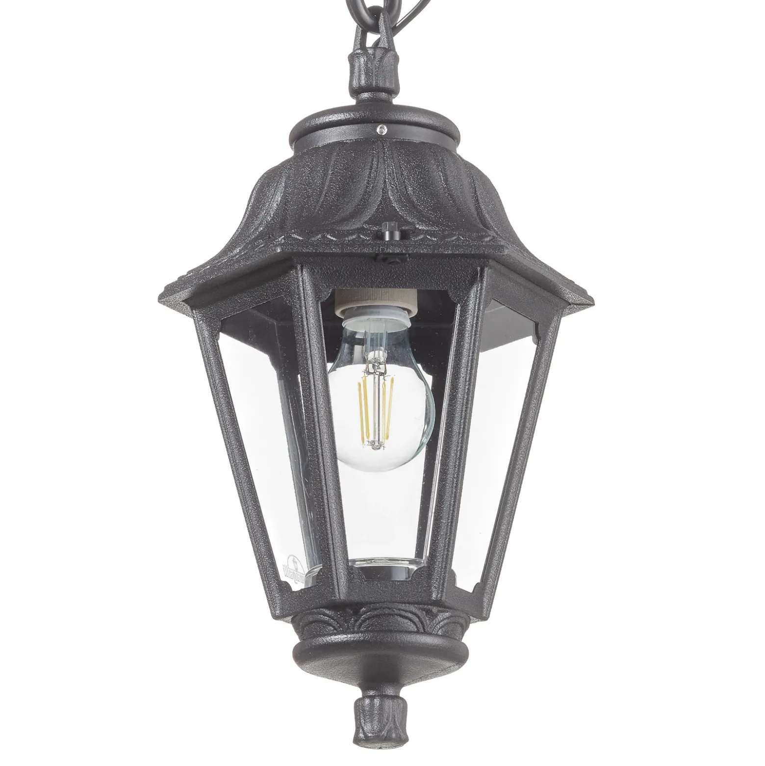 Colgante LED Sichem Anna 6W 2.700K negro/claro